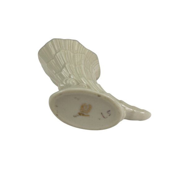 Vintage Lenox Porcelain Cornucopia Vase Trinket Toothpick Holder With 24K Gold T - Picture 5 of 8